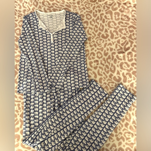 Roberta Roller Rabbit Other - Roller Rabbit Women’s Pjs Hathi Set Blue